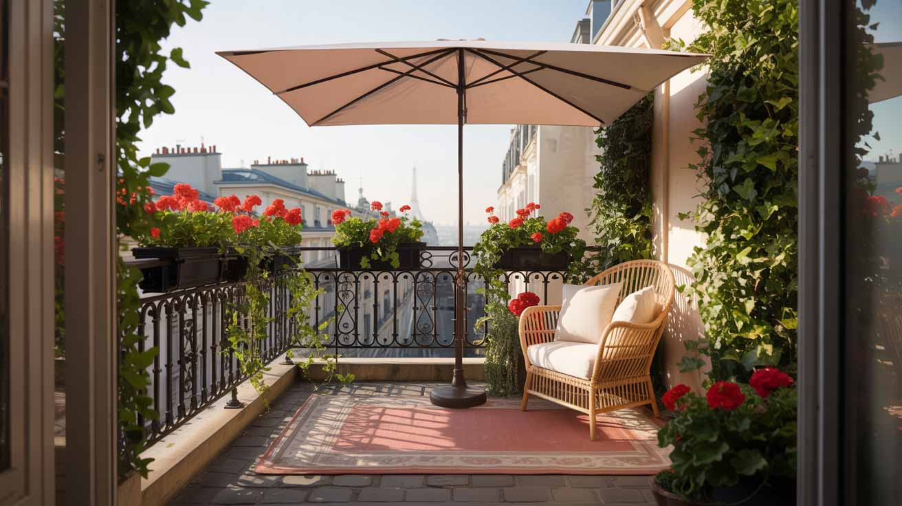 parasol rectangulaire pour petite terrasse paris
